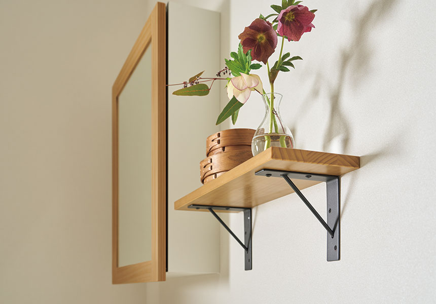 棚板　ニュージーパイン一本芯集成材【厚さ18mm／糸面加工】　全面ウレタン塗装仕上げ　ライト色 6