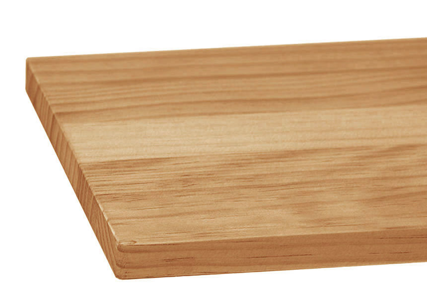 棚板　ニュージーパイン一本芯集成材【厚さ18mm／糸面加工】　全面ウレタン塗装仕上げ　ライト色 2