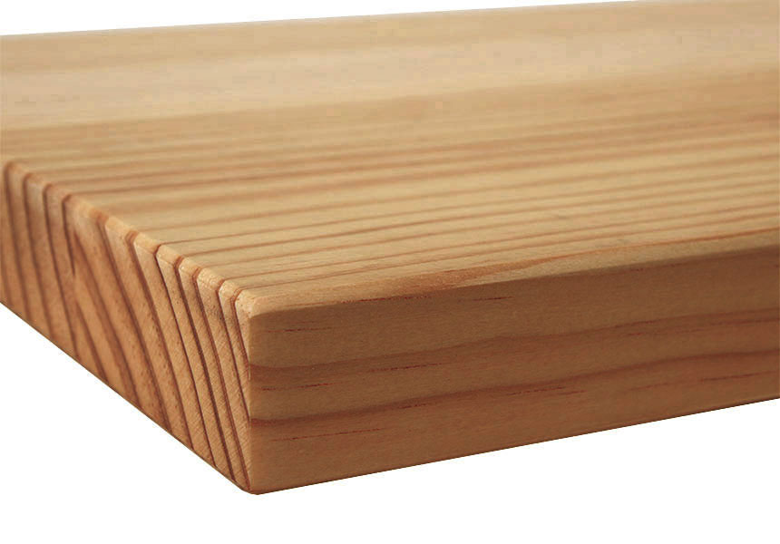 棚板　ニュージーパイン一本芯集成材【厚さ18mm／糸面加工】　全面ウレタン塗装仕上げ　ライト色 3