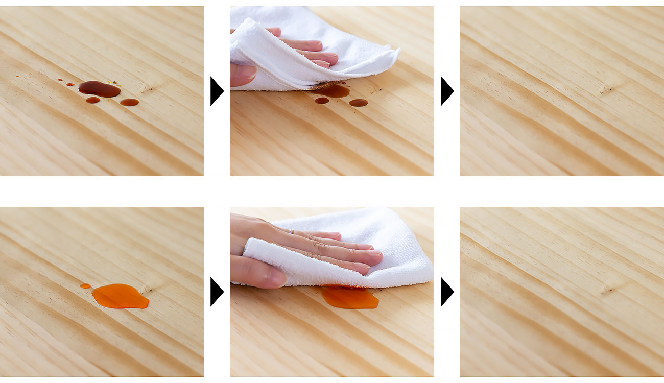 無垢・集成材のお手入れ